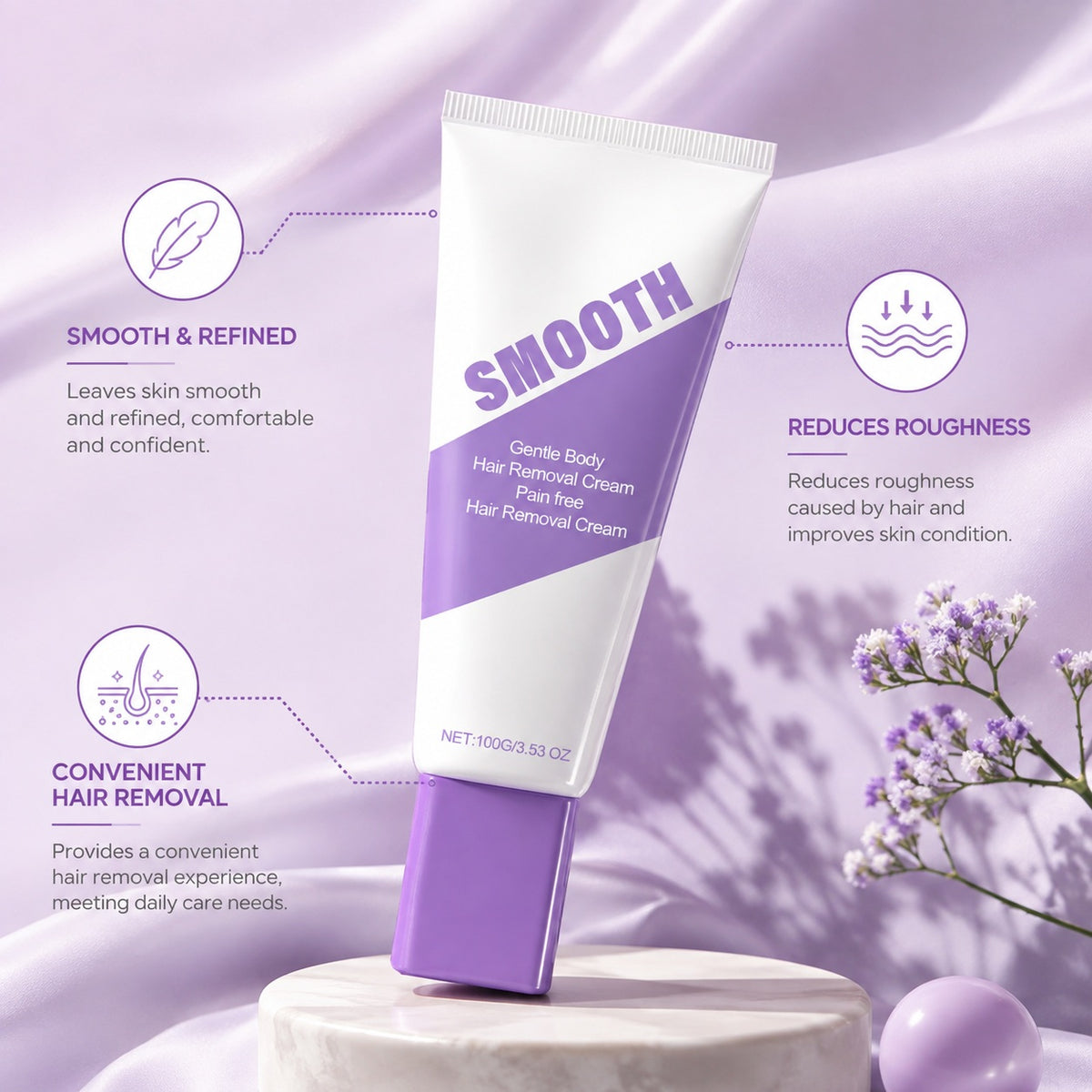 Nuvelle hair removal cream packaging front view