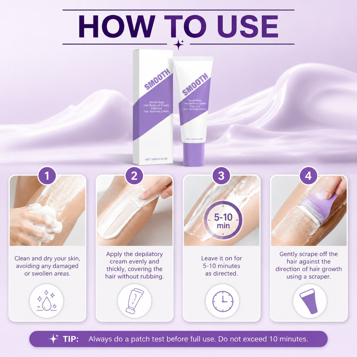 Nuvelle cream tube and scraper laid flat