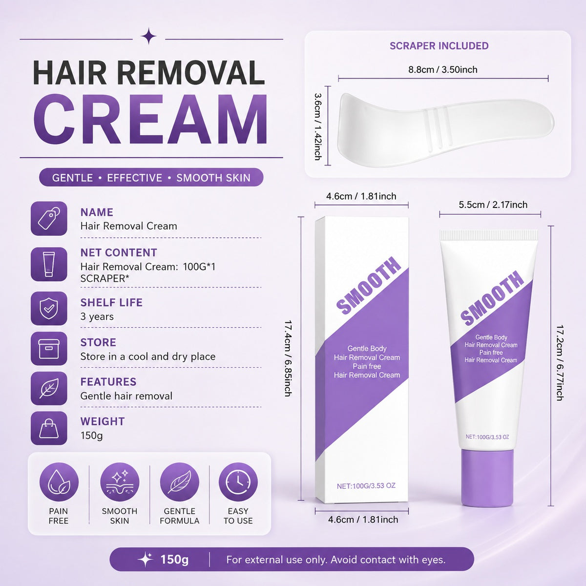 Nuvelle hair removal cream box and tube together