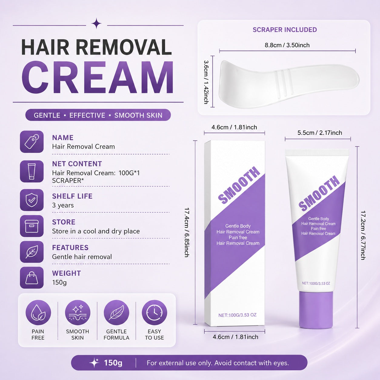 Nuvelle hair removal cream box and tube together